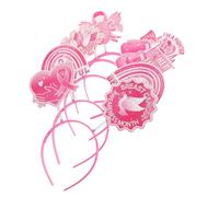 Ipetboom Lot De 5 Bandeaux Pour La Poitrine Bandeau International De Sensibilisation À La Poitrine - Accessoires Pour Cheveux En Ruban Pour Photomaton De Fête