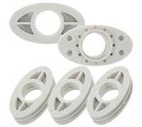 Ipetboom Lot de 5 Becs Verseurs Gris pour Bouillotte Portable en Plastique Réutilisable, Petit Bec de Remplissage Étanche Compatible Bouteilles D'eau Chaude, Accessoire Pratique