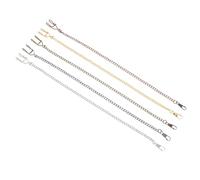 Ipetboom Lot de 5 Chaînes de Montre de Poche Vintage en Métal, Accessoires de Chaîne pour Costume, Jean et Gilet, Chaînette Robuste et Polyvalente pour Hommes, Style Rétro et Utilisation