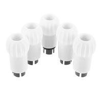 Ipetboom Lot de 5 Connecteurs de Tige de Perfusion Plastiques Blancs 25 Mm vers 19 Mm, Adaptateurs pour Support de Perfusion, Coupleurs Centraux Compatibles pour Usage Hospitalier