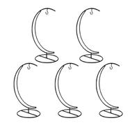 Ipetboom Lot de 5 Crochets en Fer pour Fruits 12,5x25 Cm, Supports Suspendus pour Bananes et Raisins, Rangement Compact Cuisine Intérieure et Extérieure, Étagères Porte-fruits Robustes