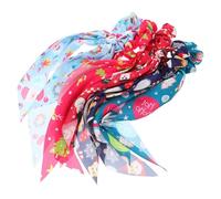 Ipetboom Lot de 5 Élastiques à Cheveux Longs de Noël Ruban en Tissu Couleur Blanche Flocon de Neige Grand Anneau Élastique pour Femme Accessoires Capillaires Festive pour Fêtes et Hiver