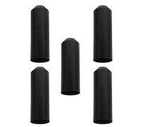 Ipetboom Lot de 5 Embouts Thermorétractables Étanches Noirs Isolation Électrique Renforcée Compatibles Câbles 38 CM Protection Solide pour Cordes Barres de Fer et Bornes Batterie