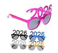 Ipetboom Lot De 5 Lunettes 2026 Lunettes De Fête « Bonne Année » Avec Strass - Lunettes Numérotées En Plastique Pour Décorations Du Réveillon Du Nouvel An Accessoires Photo De