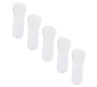 Ipetboom Lot De 5 Pinceaux De Maquillage Mini Blush Estompeur Blanc Manches Courts Poils Doux Polyvalents Pour Maquillage Visage Portable Usage Quotidien