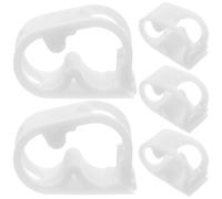 Ipetboom Lot de 5 Pinces de Serrage Blanches 1/4 1/2 pour Tubes d'Eau de Laboratoire Régulateurs de Débit Compacts pour Contrôle Précis et Arrêt du Flux Accessoires pour Processus