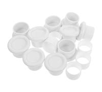 Ipetboom Lot de 5 Sets de Sets de Embouts de Tringle à Rideaux en PVC Antidérapant Blanc, Compatibles pour Tringles de 32 Mm Manchon de Connexion, Installation Facile et Ajustement