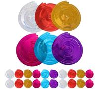 Ipetboom Lot de 5 Sets de Spirales Suspendues en PVC Multicolores, Décorations Tourbillonnantes pour Plafond, pour Fêtes, Mariages, Anniversaires et Noël, Guirlandes Spirales Légères