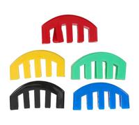 Ipetboom Lot de 5 sourdines pour alto : amortisseur de son universel en caoutchouc - protection de chevalet - accessoire pour atténuer le bruit lors de la pratique d'instruments à cordes.