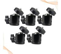 Ipetboom Lot de 5 Têtes Sphériques 1/4 en Métal pour Smartphone Plateforme de Glissement à Amortissement Panoramique Fixation Compatible Trépieds et Lampes à Vis Accessoires Photo Vidéo