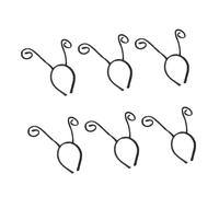 Ipetboom Lot de 6 Bandeaux Cheveux Tentacules de Fourmi Noir, Serrage-têtes Cosplay Halloween, Accessoires Fête Costumée pour Adultes et Garçon et Filles