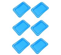 Ipetboom Lot De 6 Bar À Glace Gonflables Table De Sable Glacière Gonflable Pour Buffet Glacières Pour Bac À Glaçons Gonflable Plateau De Service Pour Glaces Plateaux De Service
