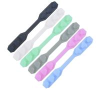 Ipetboom Lot de 6 Boucles D’extension pour Masque en Silicone Anti-pression, Couleurs Variées, Accessoires Légers et Pratiques pour Soulager les Oreilles, Fourniture de Masques pour Usage