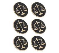Ipetboom Lot de 6 Broches en Métal Forme Balance Insignes D’Avocat Justice Épingle de Revers pour Homme et Femme Accessoire Costume pour Étudiants en Droit Juge et Avocat Usage