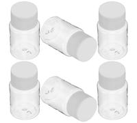 Ipetboom Lot de 6 Flacons en Plastique Transparent 30 Ml, Tubes de Stockage Vides avec Bouchon Étanche, Petite Fiole Portable pour Remède, Échantillons et Liquides, Usage Voyage et Maison