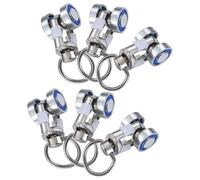 Ipetboom Lot de 6 Galets de Rail de Rideau en Alliage Métallique Roulement, Patins de Tringle à Rideaux Polyvalents pour Coulisse de Rideaux, Accessoires Solide pour Glissement Fluide