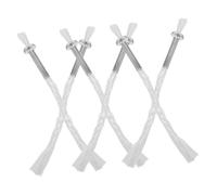 Ipetboom Lot de 6 Mèches en Coton pour Lampe à Huile Intérieure, Porte-mèche en Fer Solide, Mèches de Rechange pour Lampes Bouddha et Lanternes à Pétrole, Accessoire pour Rituels Religieux