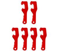 Ipetboom Lot de 6 Ouvre-couvercles Universels en Plastique pour Seaux, Clé à Molette Crochet, Outil Léger pour Ouvrir Pots de Peinture et Seaux Industriels, Poignée Couleur Aléatoire