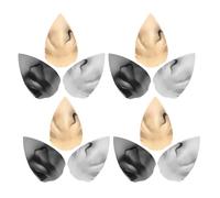 Ipetboom Lot de 6 Paires D’Embouts de Talon en Métal Robuste pour Talons Hauts Protection des Pointes Couvre-Orteils Élégant en Or Argenté et Noir Adapté aux Chaussures Femme pour