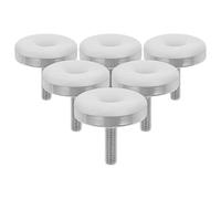 Ipetboom Lot de 6 Pieds de Nivellement Réglables en Fer et Plastique Patins Antidérapants pour Meubles Tables Chaises et Armoires Protection Sols Rehausseurs pour Sols Inégaux Usage