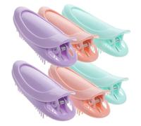 Ipetboom Lot de 6 Pinces à Cheveux Volumisantes 6 Pcs Taille Moyenne sans Traces Multicolores pour Franges et Racines Bou s, Outil de Coiffage Naturel pour Femmes à Couleur Aléatoire