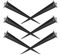 Ipetboom Lot de 6 Piquets de Remplacement en Plastique 16 CM pour Lampes Solaires de Jardin Support de Lampe à Piquets de Jardin Lumineux Stables pour Éclairage Extérieur de Chemin