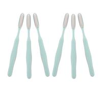 Ipetboom Lot de 6 Râpes à Pieds en Acier Inoxydable Bleu Clair Outil Exfoliant pour Éliminer Callosités et Peaux Mortes Adapté aux Espaces Étroits Entre Orteils pour Pédicure