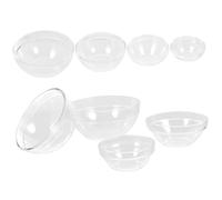 Ipetboom Lot de 8 Bols en Acrylique Transparent Huiles Essentielles Bol en Plastique Salon de Beauté Solide et Sain