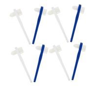 Ipetboom Lot De 8 Brosses À Dents À Double Extrémité Pour Prothèses Dentaires Dentifrice Nettoyants Poils Faux Nettoyants Brosses À Dents Électriques Fuites Lingettes Doubles