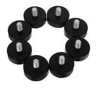 Ipetboom Lot de 8 Pieds Réglables en Caoutchouc M10X42 Anti-Vibrations Vis pour Meubles Patins Amortisseurs Robustes Supports à Vis pour Tables Chaises et Électroménagers Kit de