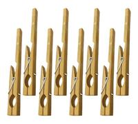 Ipetboom Lot de 8 Pinces pour Tubes à Essai en Bambou, Outil de Laboratoire Solide Poignée Longue, Clip de Fixation Sécurisé pour Expériences et Cours Pratiques en Chimie
