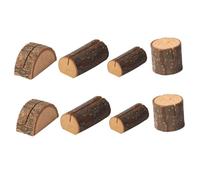 Ipetboom Lot de 8 Supports en Bois pour Carte Postale Pince Multifonction Style Rustique pour Bureau Maison et Décoration de Réception Porte-Mémos Compact et Pratique