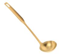 Ipetboom Louche à Soupe Dorée en Acier Inoxydable 304 Épaissi 25 CM, Grosse Cuillère Cuisine Polyvalente pour Filtrer Soupes et Bouillons, Ustensile de Service Résistant et Élégant