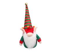 Ipetboom Lutin de Noël Décoratif avec Barbe Blanche Poupée Ornement pour Intérieur Décoration Festive pour Cuisine Cheminée et Porte Ambiance Joyeuse de Noël