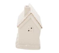 Ipetboom Maison Céramique Lumineuse de Village de Noël Figurine Décorative LED Ambiance Douce pour Table et Intérieur Ornement Festif Hiver pour Décoration Maison