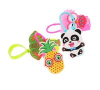 Ipetboom Manchon En Silicone Pour Bouteille à Main 4 Pièces 30 Ml Protection Résistante Motif Dessin Animé Animaux Transport Pratique