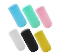 Ipetboom Manchons Élastiques pour Bouteilles de Voyage en Silicone Lot de 6 pour Shampooing et Lotion Adapté aux Voyageurs Pratique et Solide