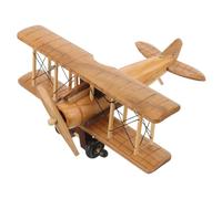 Ipetboom Maquette d'avion en Bois - Décoration d'avion Vintage à Monter Soi-même, Figurine D' à Hélice Artisanale, Sculpture D' pour La Maison Ou Le Bureau, Accessoire Photo,