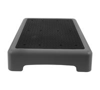 Ipetboom Marchepied Antidérapant en Plastique 44 X 34 Cm pour Adultes et Garçon et Filles - Repose-Pieds de Toilette Gris et Noir à Vague, Plateforme de Mobilité Sécurisée pour Seniors,