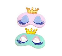 Ipetboom Masque De Sommeil Confortable Pour Femmes Et Filles - Couronne De Dessin Animé Avec Masque Pour Les Yeux En Velours Doux Pour Bloquer La Lumière Le Yoga Les Voyages Et La Sieste