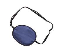 Ipetboom Masque Oculaire Pirate en Soie Bleu Marine pour Adultes Patchs Ajustables Amblyopie et Strabisme Usage Nocturne