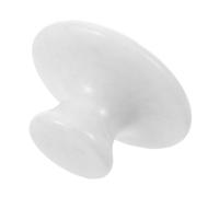 Ipetboom Massage Roller Stick Jade Blanc Ergonomique Outil de Massage Champignon pour Visage et Corps Pierre Gua Sha et Rafraîchissante pour Soin de Peau et Relaxation