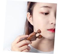 Ipetboom Masseur Dacupression Bois de Santal pour Visage et Yeux Outil Compact et pour Massage des Points Dacupuncture Portable et Confortable pour Usage