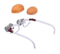 Ipetboom Masseur De Moxibustion Oculaire En Noyau De Noix Fait Main, Montures De Lunettes Eye Moxa Ergonomiques, Dispositif Compact Pour Soulagement Des Yeux, Diffusion Uniforme De Chaleur
