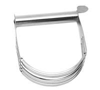 Ipetboom Mélangeur à Pâte en Acier Inoxydable Argenté, Ustensile Multifonction Facile à Utiliser Pâtisserie Cuisson de Tartes à Domicile