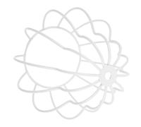 Ipetboom Metal Hanging Lamp Guard Cage For Light Bulb Industrial Hollow Wire Lampshade Cover Gourd-shaped DIY Pendant Light Frame Protective Metal Bulb Cage For Rustic Lighting