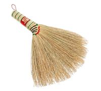 Ipetboom Mini Balai à Poussière Tissé Main Balayette Petite Taille Balai de Bureau en Paille de Sorgho Outil de Nettoyage Traditionnel Chinois Compact pour Bureau et Maison