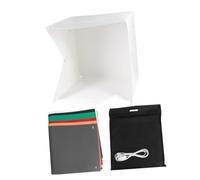 Ipetboom Mini Boîte Photo Pliable 40 CM Lumières LED Réglables Cube Lumineux Portable 6 Fonds Colorés pour Photographie Produit Shooting Bijoux et Accessoires