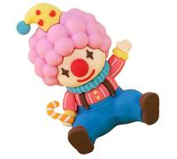 Ipetboom Mini Figurine Clown Assis en Plastique Décoration de Table et Bureau Ornement Miniature pour Gâteau et Jardin Décoratif 1 Pièce Colorée pour Fête Thématique de Spectacle
