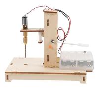 Ipetboom Mini Perceuse de Bureau Bois DIY Kit de Perceuse de Précision Stable Éducatif pour Projets Scientifiques Compact et Portable